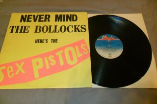 Sex Pistols - Never Mind The Bollocks Pink Rear Vg/vg Punk A5/b6 Punk Rock