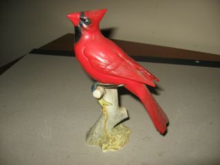 Vintage Hutschenreuther German Porcelain Cardinal Bird Figurine