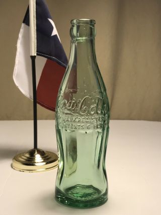 PAT ' D DEC.  25,  1923 Coca - Cola Hobbleskirt Coke Bottle - WICHITA FALLS,  TEX Texas 2
