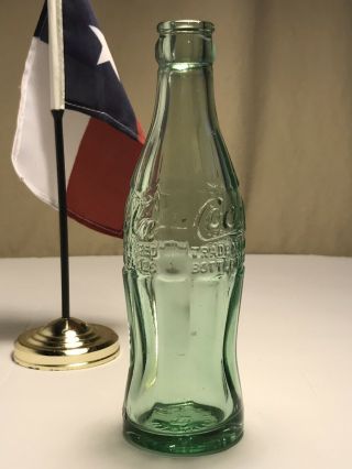 PAT ' D DEC.  25,  1923 Coca - Cola Hobbleskirt Coke Bottle - WICHITA FALLS,  TEX Texas 3