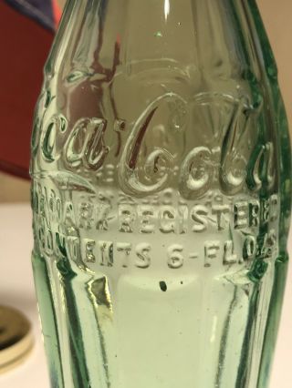 PAT ' D DEC.  25,  1923 Coca - Cola Hobbleskirt Coke Bottle - WICHITA FALLS,  TEX Texas 7