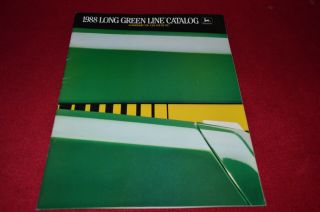 John Deere Long Green Line Buyers Guide For 1988 Dealer 