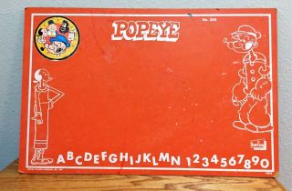 Vintage Popeye Chalk Board King 309 - 1978