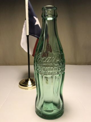 PAT ' D DEC.  25,  1923 Coca - Cola Hobbleskirt Coke Bottle - SAN MARCOS,  TEX.  Texas 3