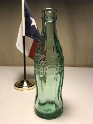 PAT ' D DEC.  25,  1923 Coca - Cola Hobbleskirt Coke Bottle - SAN MARCOS,  TEX.  Texas 4
