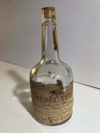 Vintage Rebel Yell Whiskey Bottle