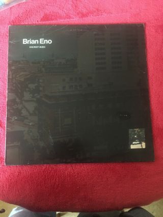 Brian Eno Discreet Music Lp Vinyl 4 Track Red Label Design (obs3) Uk Obscure 1