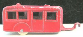 Vintage Tootsietoy Toy 3 " Red Small House Trailer Mfg.  1937 - 1939