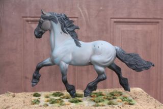 Cm/custom Breyer Horse,  Blue Roan Draft