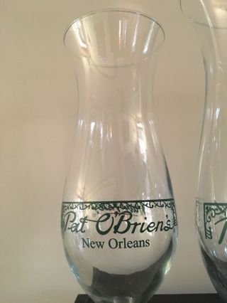 Pat O ' Briens Orleans Hurricane Glasses - 2