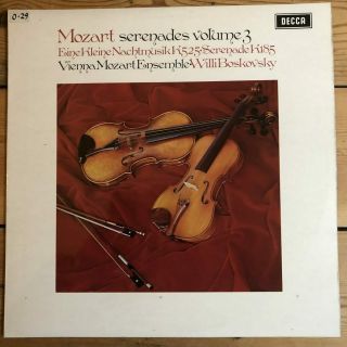 Sxl 6420 Mozart Serenades Volume 3 / Boskovsky / Vme W/b