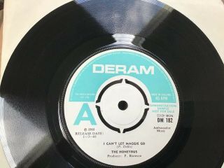 The Honeybus - I Can’t Let Maggie Go/tender Are The Ashes Deram Promo Dm182