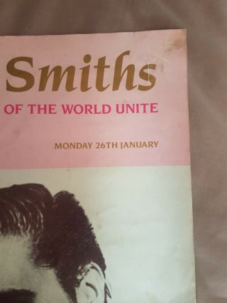 The smiths poster Shoplifters Of The World Unite 5