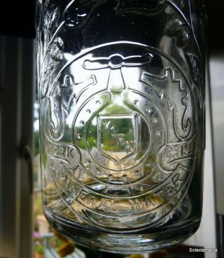 Scarce Vintage Glass Mineral Water Bottle - York Co Ltd - Brentford