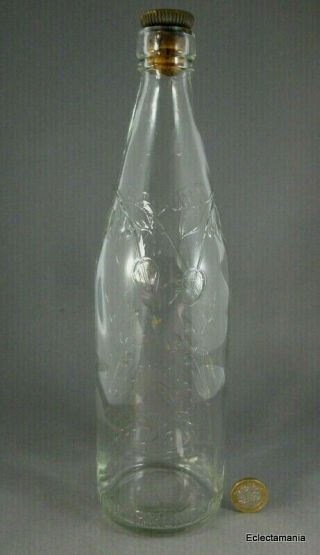 Scarce Vintage Glass Mineral Water Bottle - York Co Ltd - Brentford 3