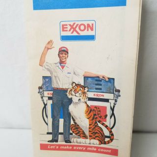 Vintage 1978 Exxon Road Map South Carolina North Carolina Oil Gas Service