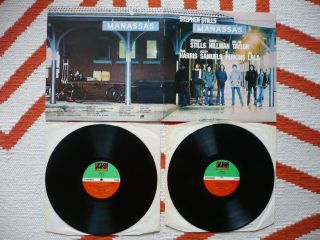 Stephen Stills Manassas Vinyl Uk 1972 Atlantic 1st Press Double Lp Crosby & Nash