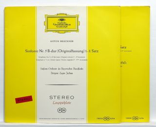 Slpm 138004/5 Red Stereo Jochum - Bruckner Symphony No.  5 Dgg Tulip 2xlps