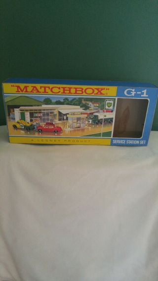 1960 Matchbox G - 1 Service Station,  Not A Complete Set