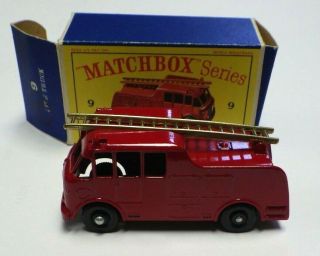 Matchbox Lesney 9 Fire Truck Cn