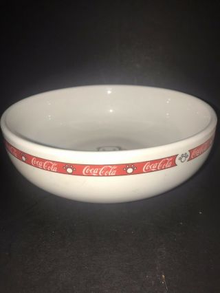 Set of 2 - COCA COLA Dinner Bowls - Polar Bear Brand by Anchor Hocking Porcelain 3