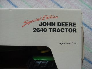 NIB 1990 Ertl John Deere 2640 Toy Tractor Special Edition FIELD OF DREAMS Rare 4