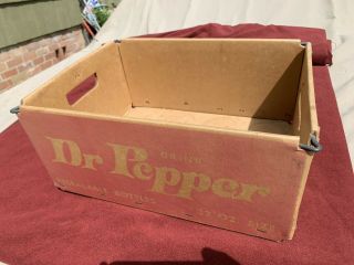 Vintage Case Dr Pepper Soda Bottle Carton Collectible Red Crate 32 Ounce Bottles