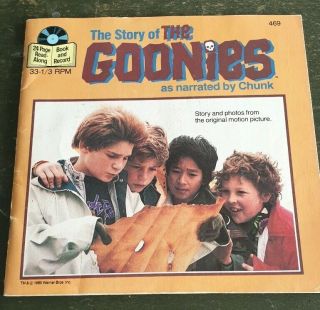 The Goonies 1985 Rare Vintage The Story - Book And Record