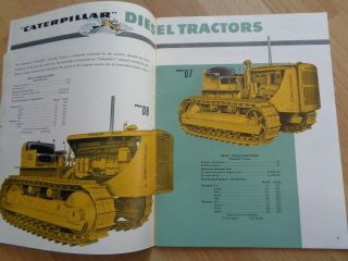 Caterpillar Product Line brochure all tractors & industrial 1950s VG 40 pgs 2