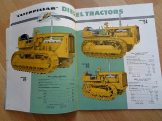 Caterpillar Product Line brochure all tractors & industrial 1950s VG 40 pgs 3