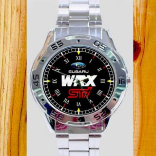 Subaru Wrx Sti Logo Sport Metal Watch Unisex