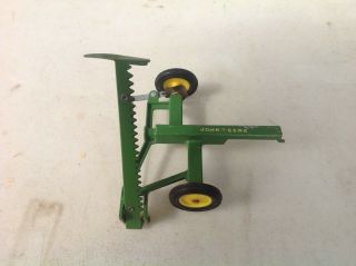 Vintage Ertl John Deere Hay Mower 1st Version Crank Hitch Orig Farm Toys Jd