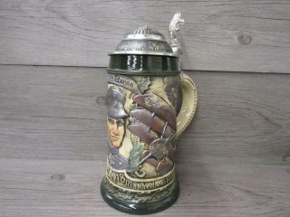 German Lidded Stein Red Baron The Walt Limited Edition No Airplane Ornament