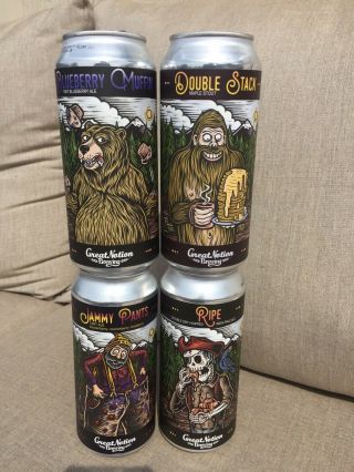Great Notion Craft Beer Collector’s Can’s - 4 Empty Cans