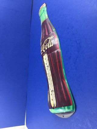 Vintage Coca Cola Advertising Thermometer Robertson Coke Bottle Sign Made in USA 6