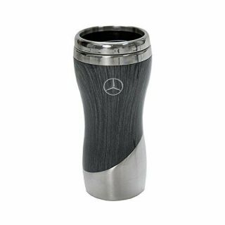 Mercedes - Benz Gray Wood Grain 16 Oz Tumbler Coffee Mug