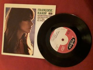 Francoise Hardy - Autumn Rendezvous.  4 Track Ep.  7 " Vinyl.  Vg,  Con.