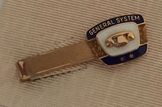 Gte And General System Employee Awards - Tie Clip 12k Gf And Tie Tac 10k