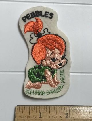 The Flintstones Pebbles Flintstone Hanna Barbera Cartoon Character Badge Patch