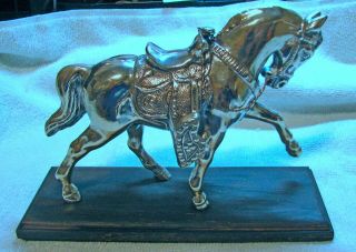 Silver Western Horse Statue,  Early 1950 
