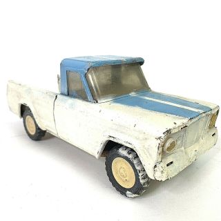Vintage Tonka Toy Pickup Truck Pressed Steel Blue White For Restoration Project