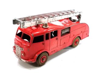 Vtg Dinky Toy Meccano Ltd Fire Engine 555 Diecast Made In England Grey Tires
