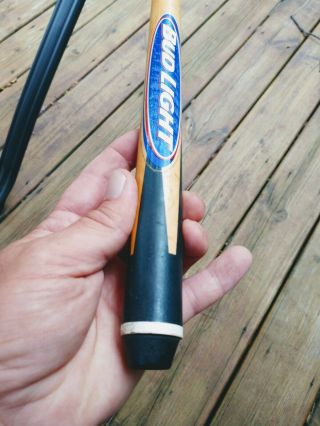 C Bud Light pool stick poolstick Beer Tap Handle Advertising 5