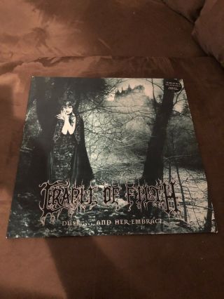 Cradle Of Filth - Dusk And Her Embrace Lp Vinyl 1st Press Mayhem Immortal