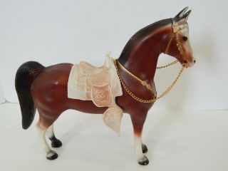 Vintage Breyer Western Horse With Saddle & Reins