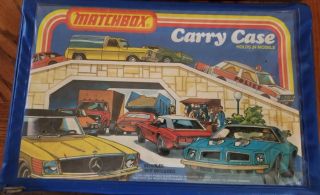 30 Matchbox Cars W/ Carry Case.  All Cars In.  1970 - 1979.  Plus 80 