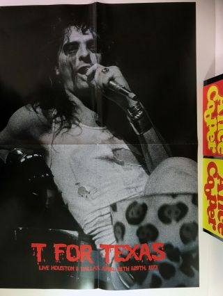 Alice Cooper - T For Texas - Live 1973 Numbered Blue vinyl,  Poster and stickers 4