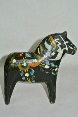 Vintage Hand Painted Swedish Dala Horse Dalahast 5 "