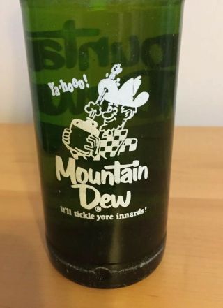 1960’s Rare Vintage Mountain Dew Hillbilly Bottle Without Moon,  10 Oz. 4