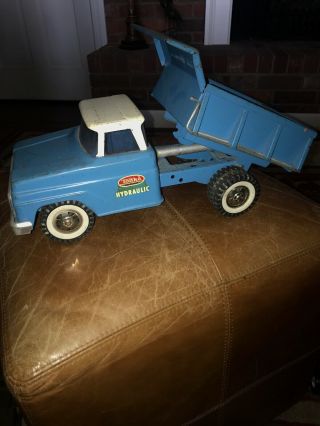 1960’s Tonka Blue Hydraulic Dump Truck Old Toy Truck